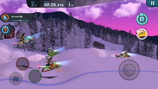 瘋狂雪地摩托游戲(Snocross)