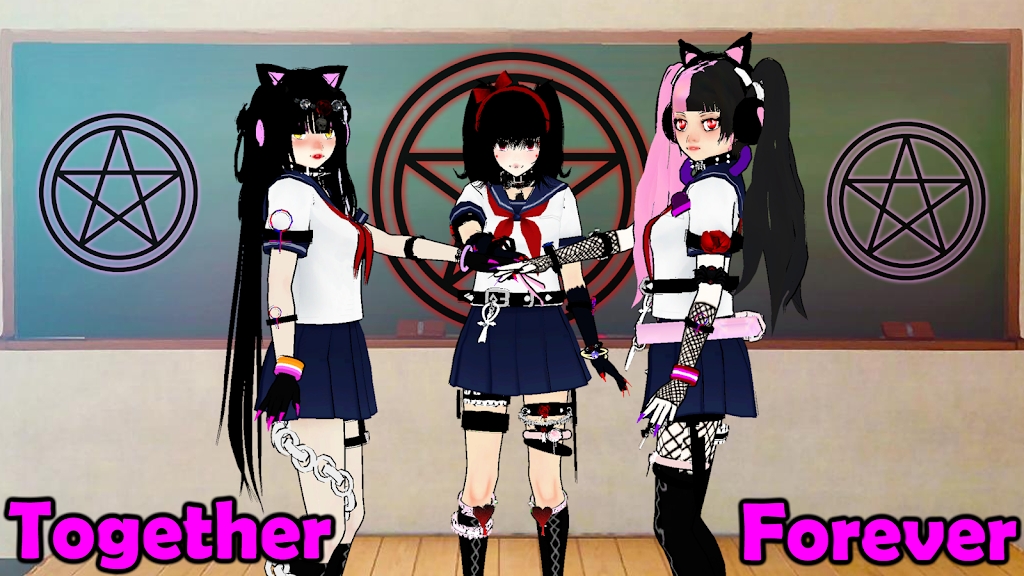 《女子校園模擬器3D多人沙盒》
