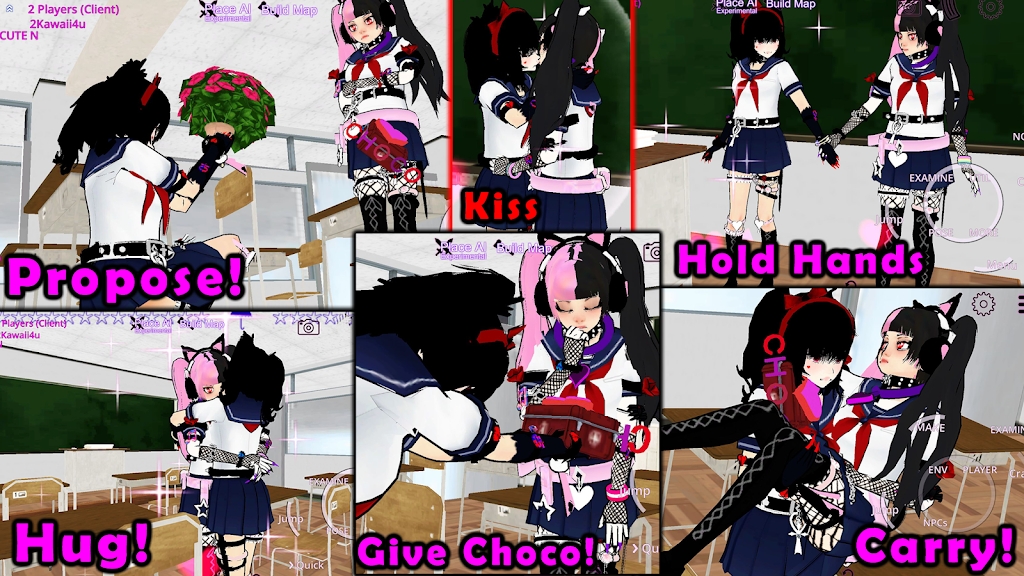 《女子校園模擬器3D多人沙盒》