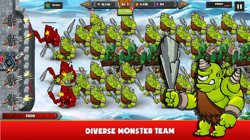 Monster Defender：城堡防御游戲