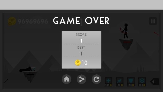 Stickman Archer Fight火柴人弓箭手雙人對決無限金幣版