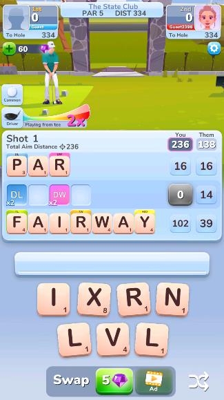 單詞高爾夫游戲(Word Golf)