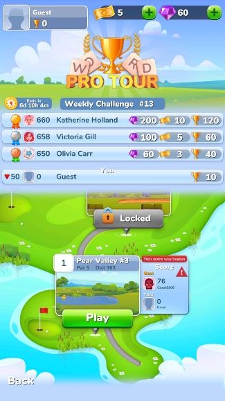 單詞高爾夫游戲(Word Golf)