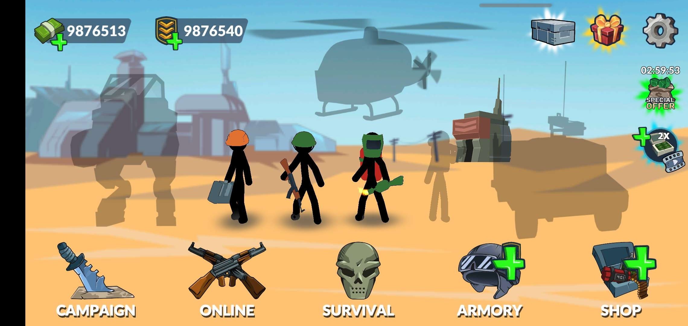 Stickman World War 無限金幣鉆石版