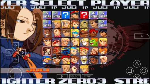 PSP街霸Zero3金手指版