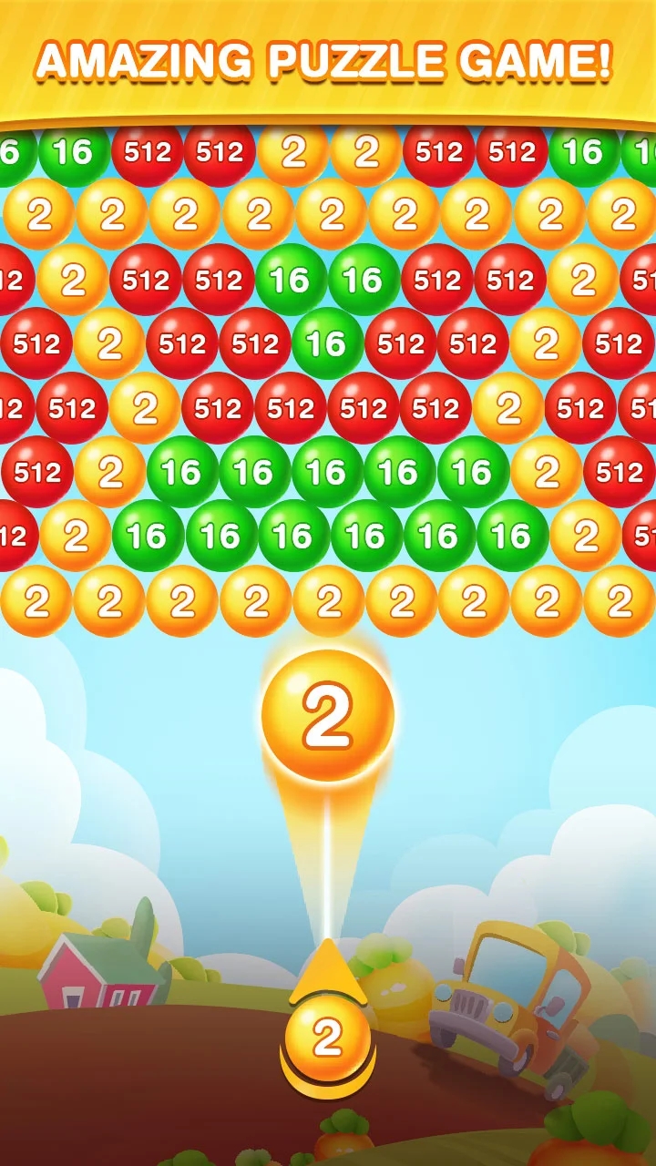 泡泡射擊2048新版