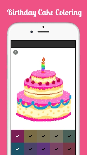 生日蛋糕涂色最新版(Birthday Cake Coloring By Number)