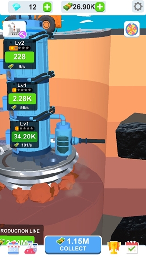 采礦工廠大亨最新版(Idle Dig Factory)