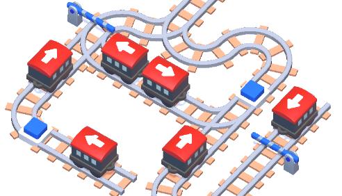 火車排序難題游戲最新版(Train Sort Puzzle)