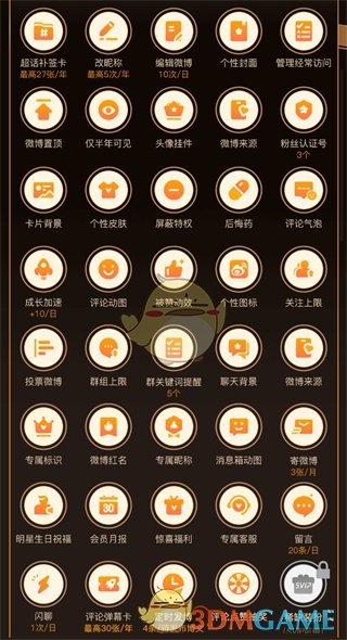 《微博》vip功能特權(quán)方法