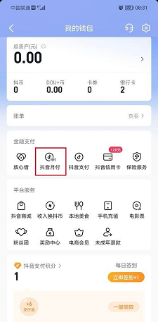 如何查看抖音月付額度