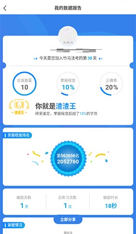竹馬法考答題數(shù)據(jù)報告查看步驟