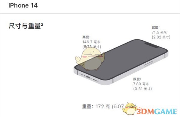 iphone14重量介紹