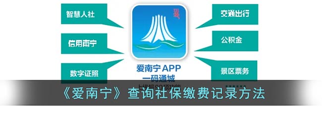 《愛南寧》社保繳費(fèi)記錄查詢方法