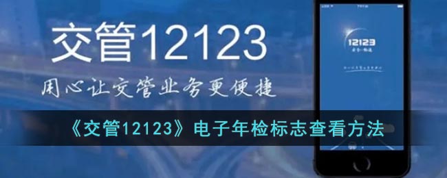 《交管12123》年檢標志查詢方法