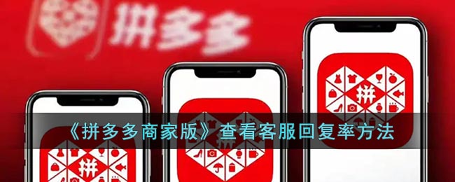 《拼多多商家版》查看客服回復(fù)率的步驟