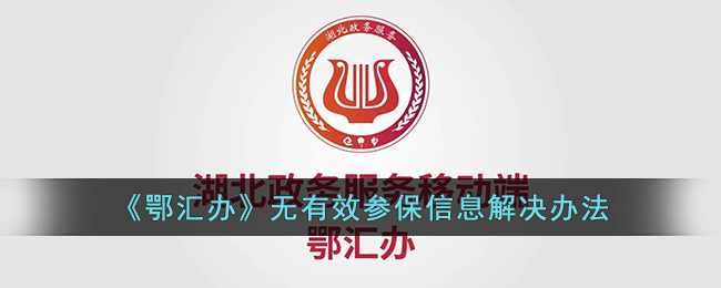 《鄂匯辦》缺乏有效參保信息處理方案