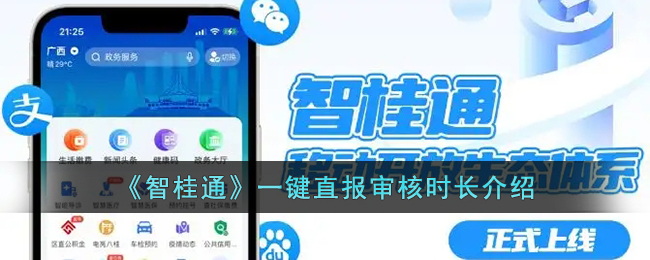 《智桂通》一鍵直報審核時長說明