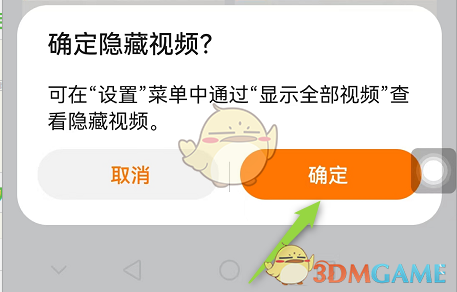視頻隱藏成功