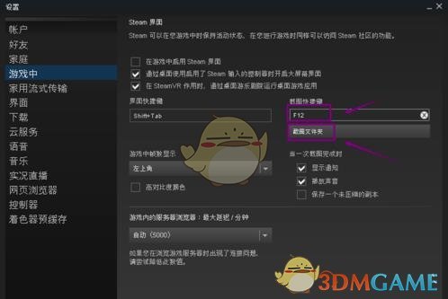 Steam 快捷截圖設置