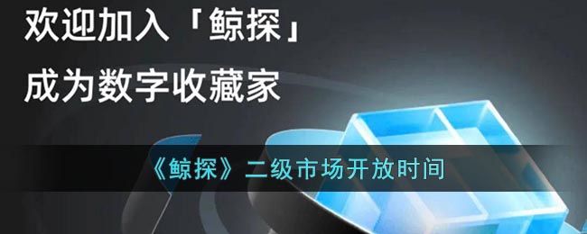 《鯨探》二級(jí)市場(chǎng)開(kāi)啟時(shí)間