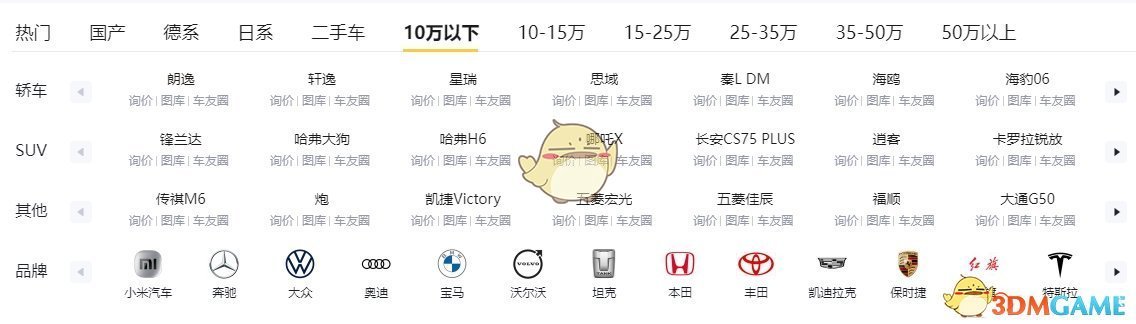 懂車帝車型篩選