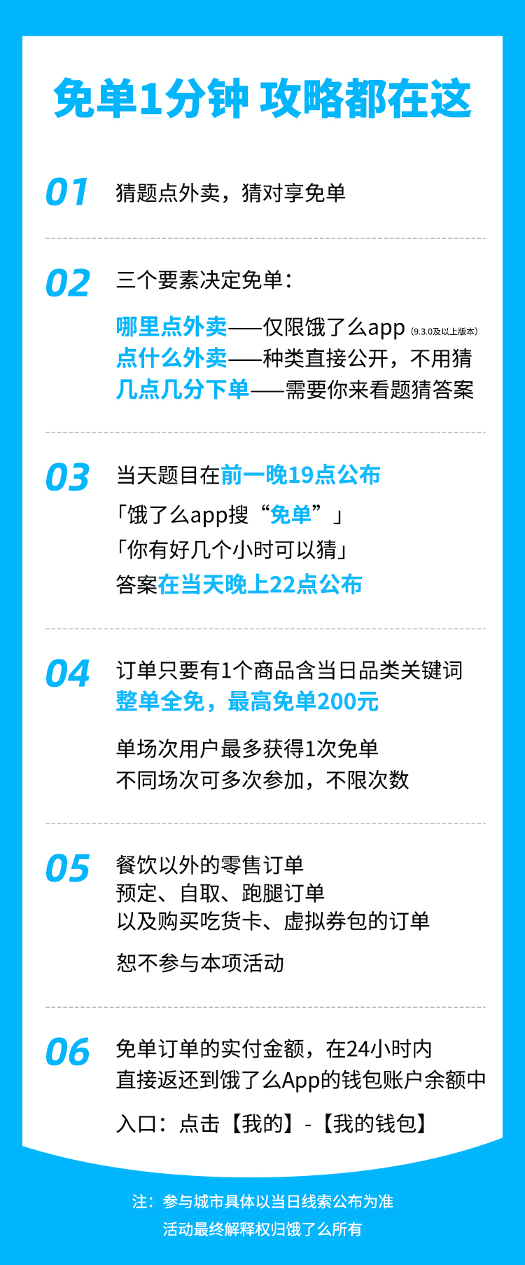 《餓了么》6月22日免單時刻表