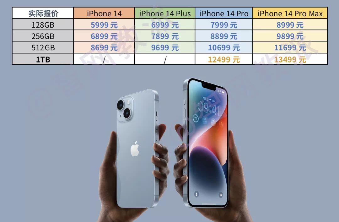 iphone14系列手機價格介紹