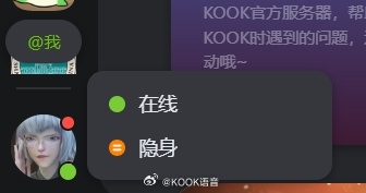 《kook》頭像右下角綠色標(biāo)識意思介紹