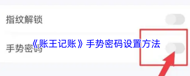 《賬王記賬》手勢密碼設(shè)置教程