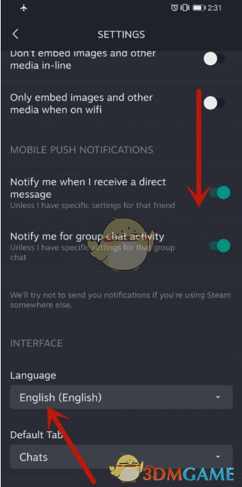 steam手機版中文設置教程