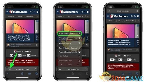 如何將ios15瀏覽器搜索框移到頂部