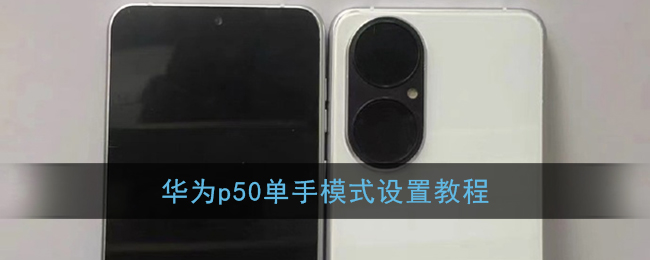 華為P50單手模式設(shè)置指南