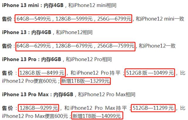 iphone13預(yù)計多少錢