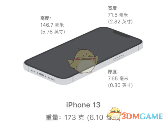iphone13系列重量介紹