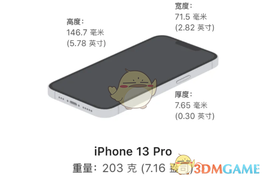 iphone13系列重量介紹