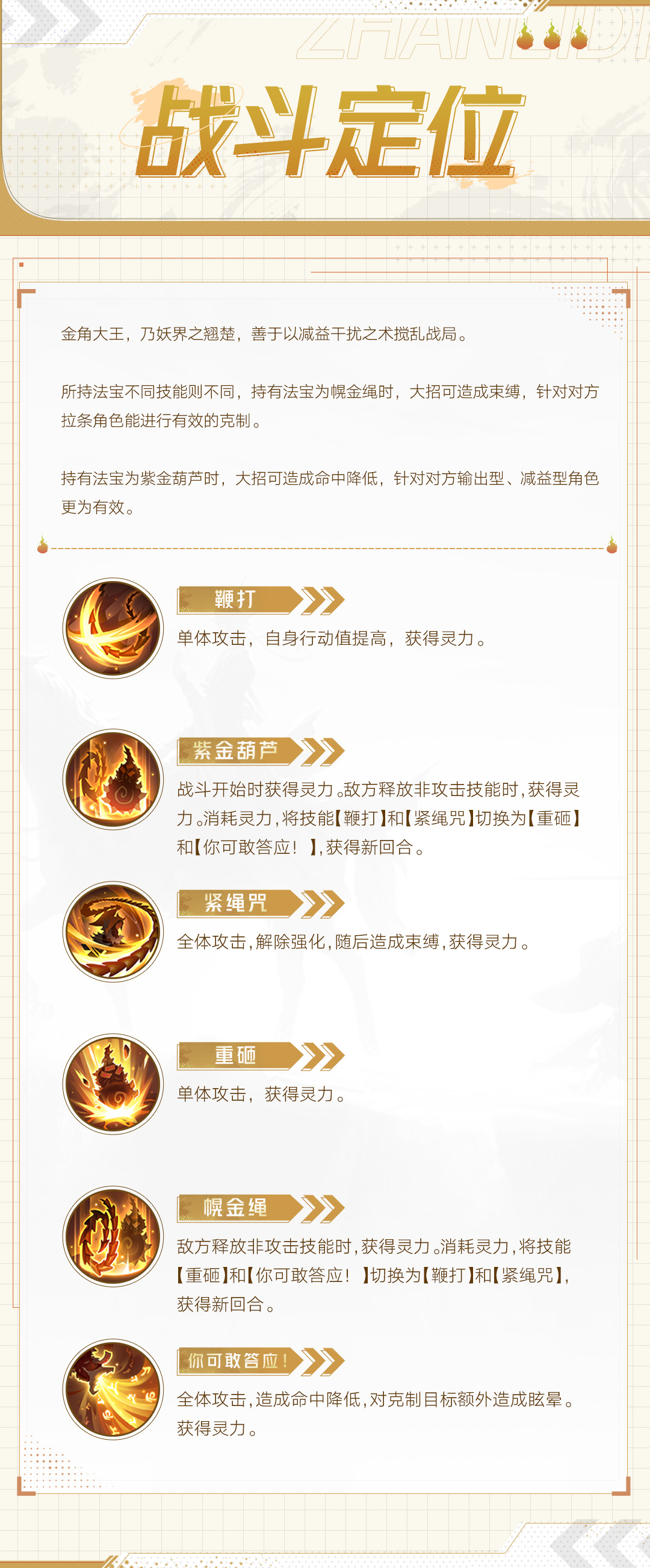 《西游：筆繪西行》金角大王技能介紹