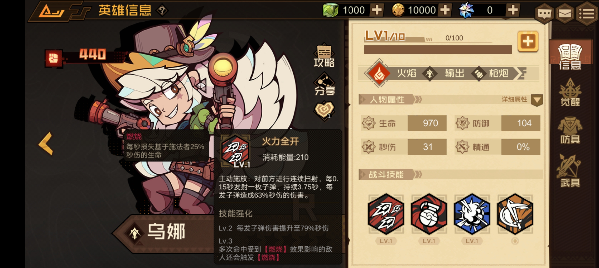 《疊入深淵》烏娜角色技能圖鑒