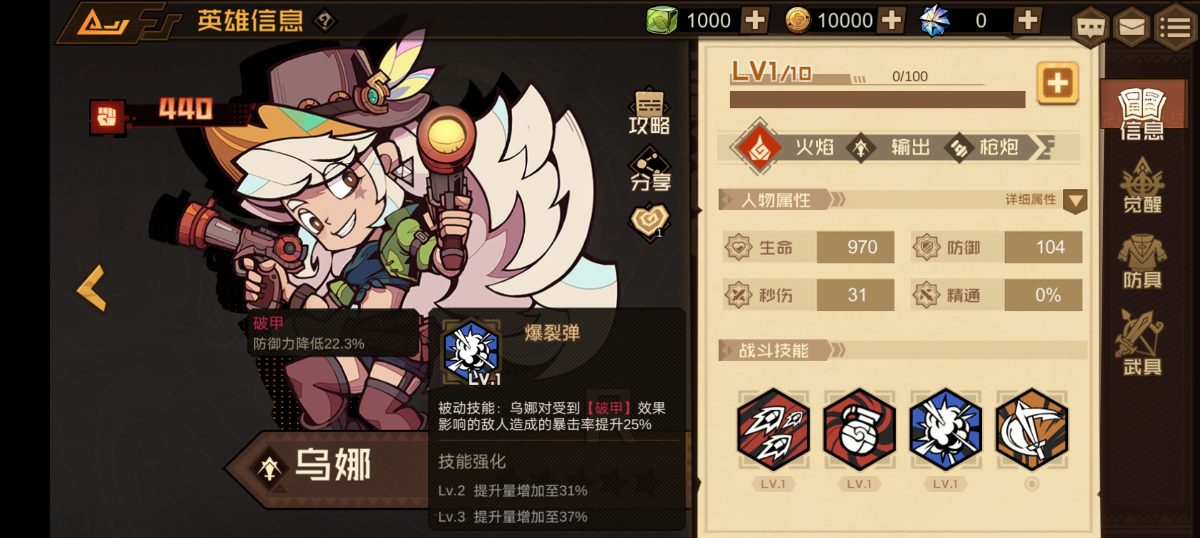 《疊入深淵》烏娜角色技能圖鑒