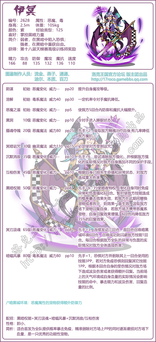 《洛克王國(guó)》伊冥技能圖鑒