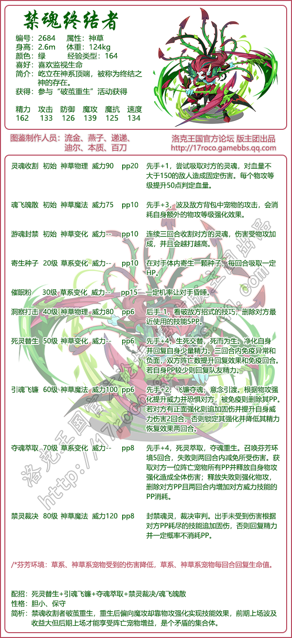 《洛克王國》禁魂終結(jié)者技能圖鑒