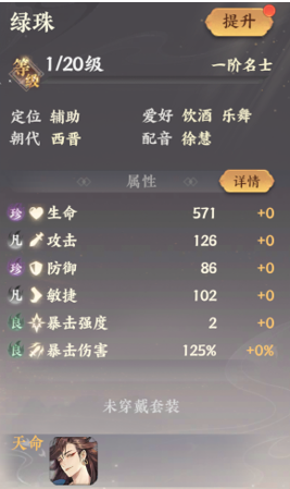 《忘川風華錄》綠珠人物介紹