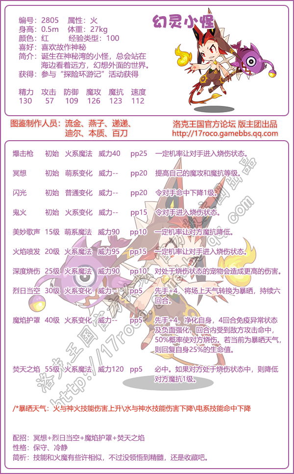 《洛克王國》幻靈小怪圖鑒