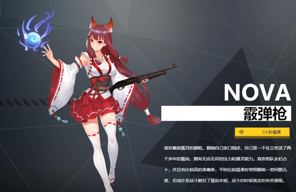 《銀翼計劃》霰彈槍NOVA角色介紹