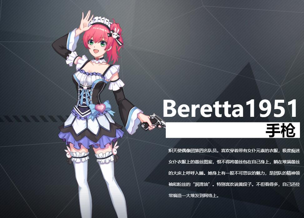 《銀翼計(jì)劃》手槍Beretta1951角色介紹