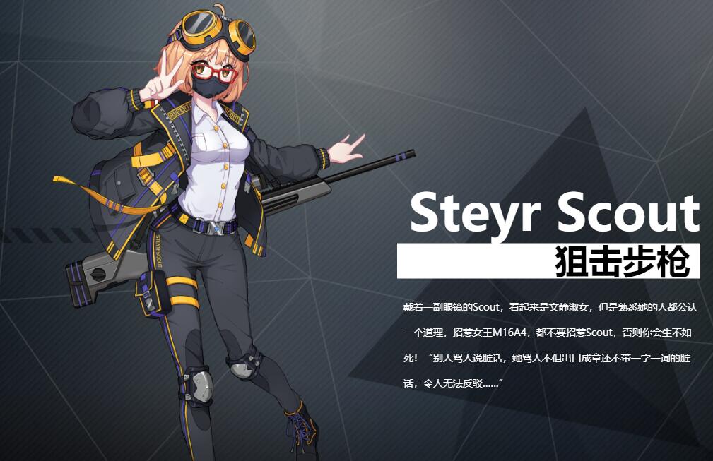《銀翼計(jì)劃》狙擊步槍SteyrScout角色介紹