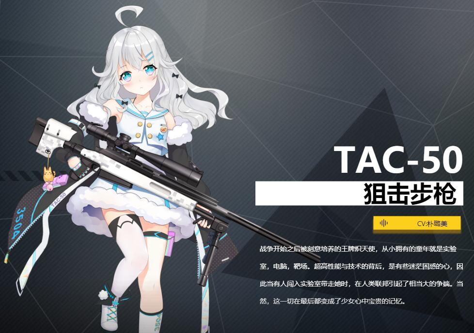 《銀翼計(jì)劃》狙擊步槍TAC-50角色介紹