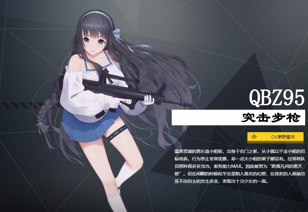 《銀翼計(jì)劃》突擊步槍QBZ95角色介紹