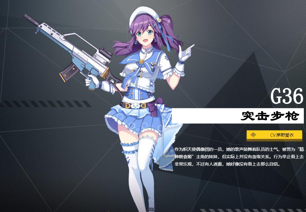 《銀翼計(jì)劃》突擊步槍G36角色介紹