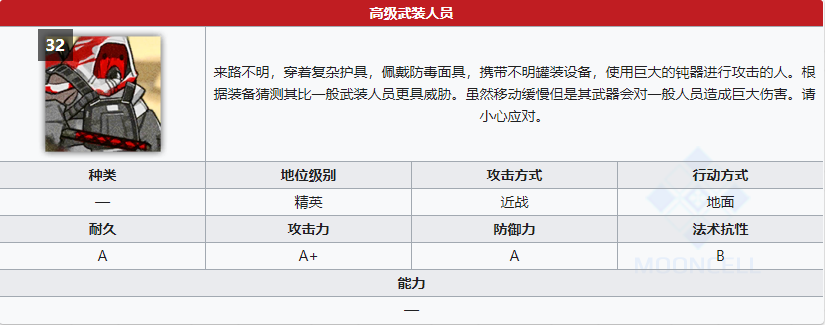 《明日方舟》高級(jí)武裝人員屬性介紹